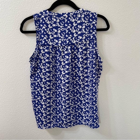 Gibson floral blouse blue small - Picture 4 of 4